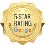 5-star Google rating badge
