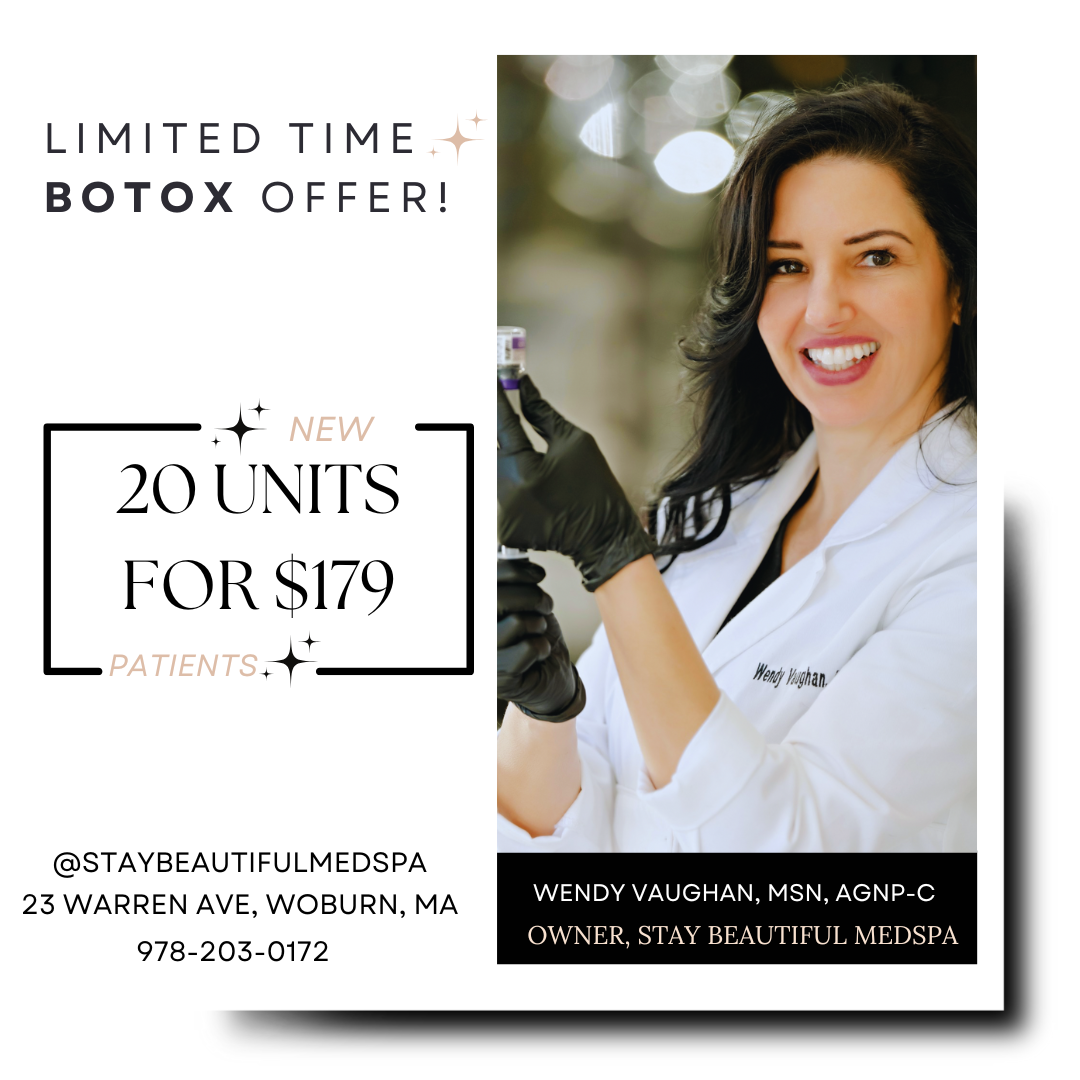 Limited time Botox offer. Contact us for more information.