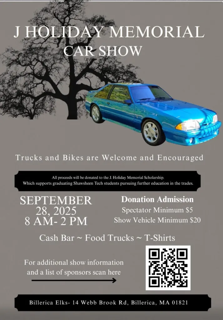 J Holiday Memorial Car Show infographic